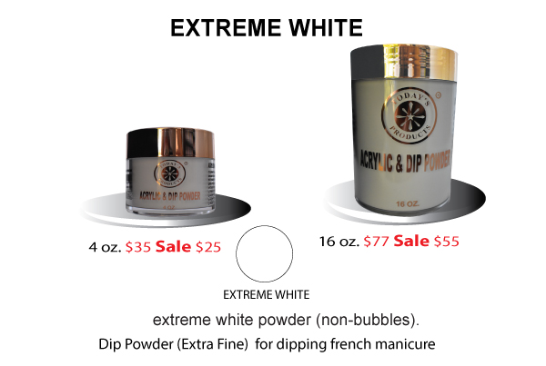 extreme white dip powder